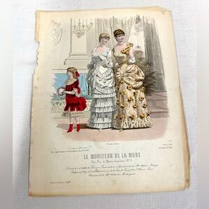 Vintage French Themed Prints (lot of 2)